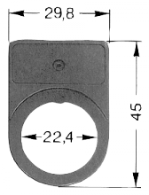 Siemens 3SB19042EL - INSCRIPTION LABEL F. 3SB3