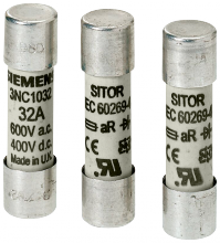 Siemens 3NC1008 - FUSE, SITOR,CYLINDRICAL,8A,600VAC 400VDC