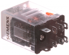 Siemens 3TX7114-5DC13C - PLUG-IN RELAY, DPDT, 15A, 24VAC