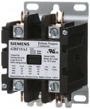 Siemens 42BF15AJ - Contactor, 42DP,30A,2P,Open,24V