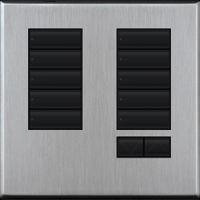 Lutron Electronics QSWE-10BRLN-SC - QSWE-WALLSTN 10BRL N/INS SATIN CHROME