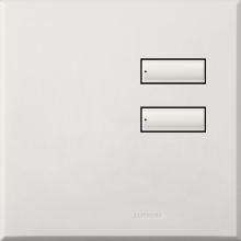 Lutron Electronics QSWE-2BN-AW - QSWE-WALLSTN 2B N/INS AW