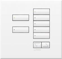 Lutron Electronics QSWE-7BRLN-SN - QSWE-WALLSTN 7BRL N/INS SN