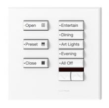 Lutron Electronics QSWE-8BRLIRN-SN - QSWE-WALLSTN 8BRLIR N/INS SN