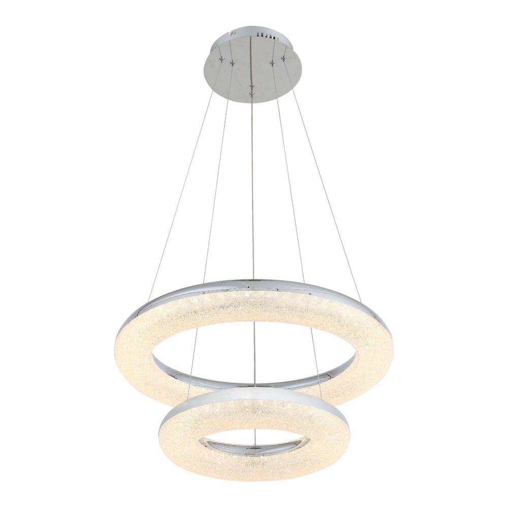 LED 24" 2-Tier Ring Pendant