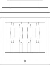 Arroyo Craftsman BOC-14FL-AC - 14" Bournemouth Column Mount