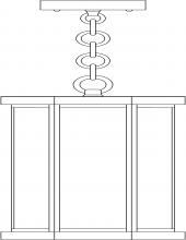 Arroyo Craftsman LYH-7DD-BZ - 7" Lyon Pendant