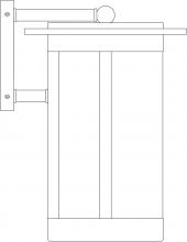 Arroyo Craftsman SAB-9CR-VP - 9" Santorini Wallmount