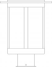 Arroyo Craftsman SAP-9AM-P - 9" Santorini Post Mount