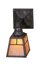 Arroyo Craftsman AS-1ECS-AB - a-line shade one light sconce without overlay (empty)