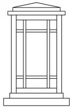 Arroyo Craftsman AVC-6WO-AB - 6" avenue column mount