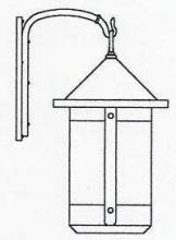 Arroyo Craftsman BB-14TLCS-AB - 14" berkeley tall-long body wall mount