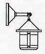 Arroyo Craftsman BB-6SCS-AB - 6" berkeley short body wall mount