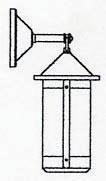 Arroyo Craftsman BB-7LCS-AB - 7" berkeley long body wall mount