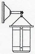 Arroyo Craftsman BB-8CS-AB - 8" berkeley wall mount