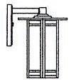 Arroyo Craftsman ETB-9GWC-AB - 9" etoile wall mount