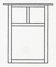 Arroyo Craftsman MW-15TGW-AB - 15" mission flush wall mount with T-bar overlay