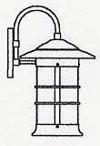 Arroyo Craftsman NB-9LGW-AC - 9" newport long body wall mount