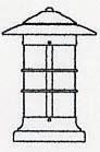 Arroyo Craftsman NC-9LWO-AB - 9" newport long body column mount