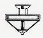 Arroyo Craftsman PIH-12WO-AB - 12" prairie inverted ceiling mount