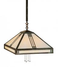 Arroyo Craftsman PSH-18WO-AB - 18" prairie stem hung pendant