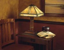 Arroyo Craftsman PTL-15WO-AB - 15" prairie table lamp