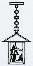 Arroyo Craftsman TRH-9MNGW-AC - 9" timber ridge pendant with mountain filigree