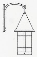 Arroyo Craftsman VB-11GW-BK - 11" valencia wall mount