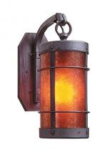 Arroyo Craftsman VB-9NRGW-BZ - 9" valencia wall mount - no roof