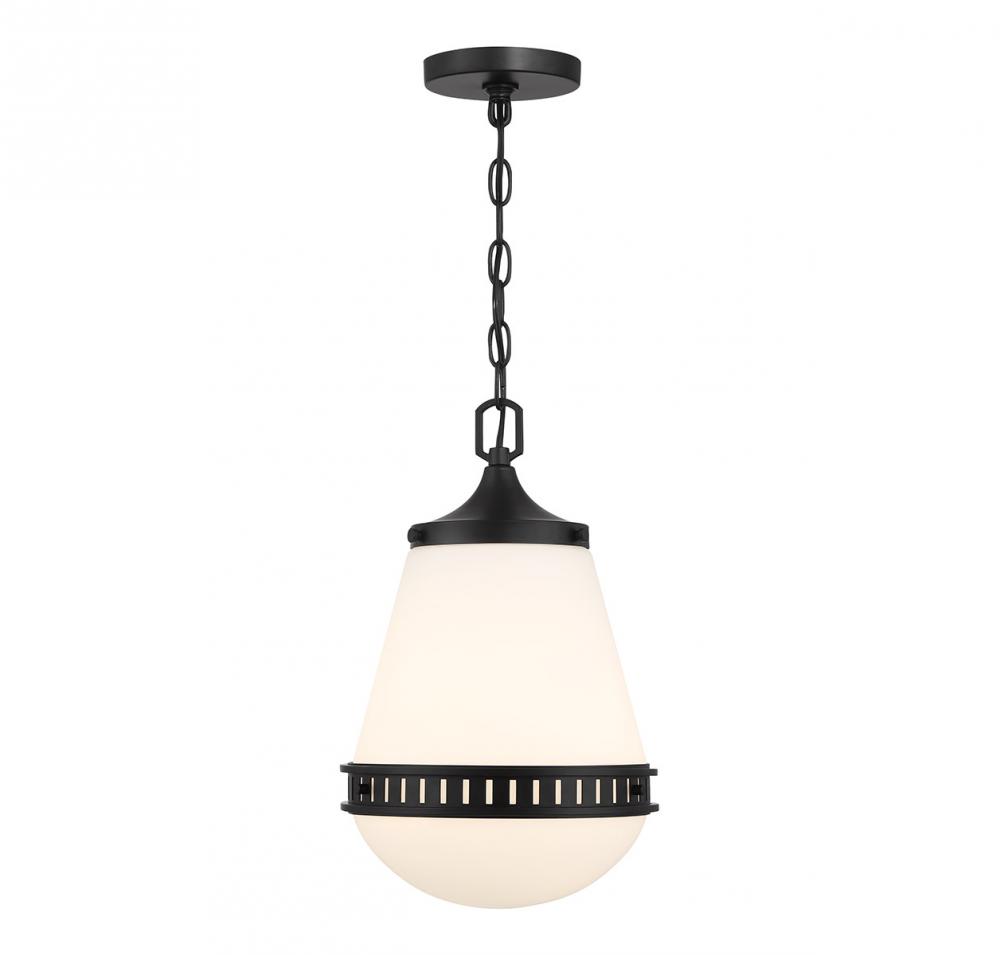 Endura 1-Light Pendant in Matte Black