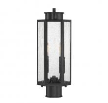 Lighting One US V6-L5-5104-BK - Hawthorne 2-Light Outdoor Post Lantern in Black