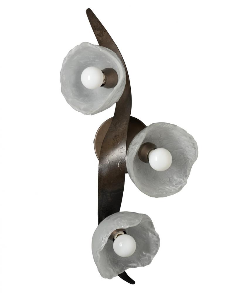 Mika 3-Light Large Sconce/Semi-Flush