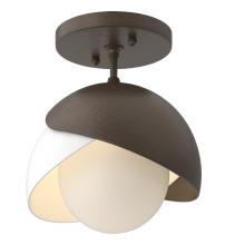 Hubbardton Forge 121377-SKT-05-02-GG0711 - Brooklyn 1-Light Double Shade Semi-Flush