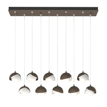 Hubbardton Forge 131205-SKT-STND-05-02-GG0711 - Brooklyn 10-Light Double Shade Pendant