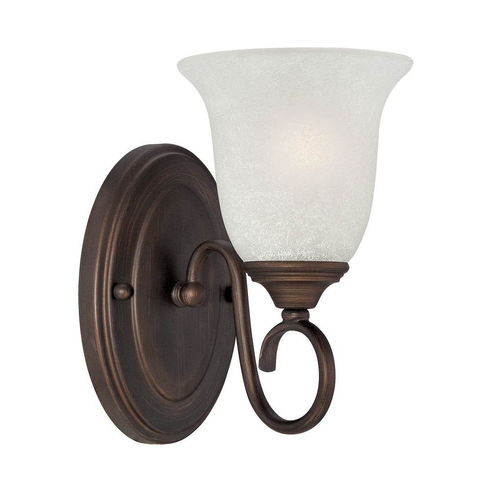 1-Light Wall Sconce Rubbed Bronze