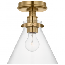 Visual Comfort & Co. Signature Collection RL CHC 4525AB-CG - Parkington 9" Conical Flush Mount