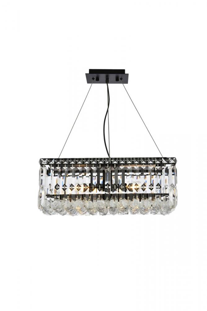 Maxime 20 inch black chandelier