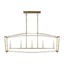 Visual Comfort & Co. Studio Collection F3326/5ADB - Thayer Linear Chandelier