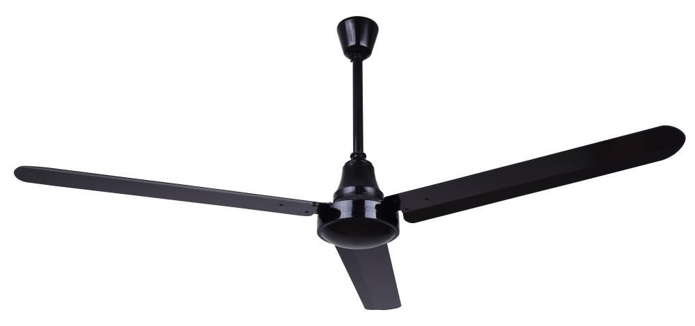 60" Black Weatherproof DC Industrial Fan