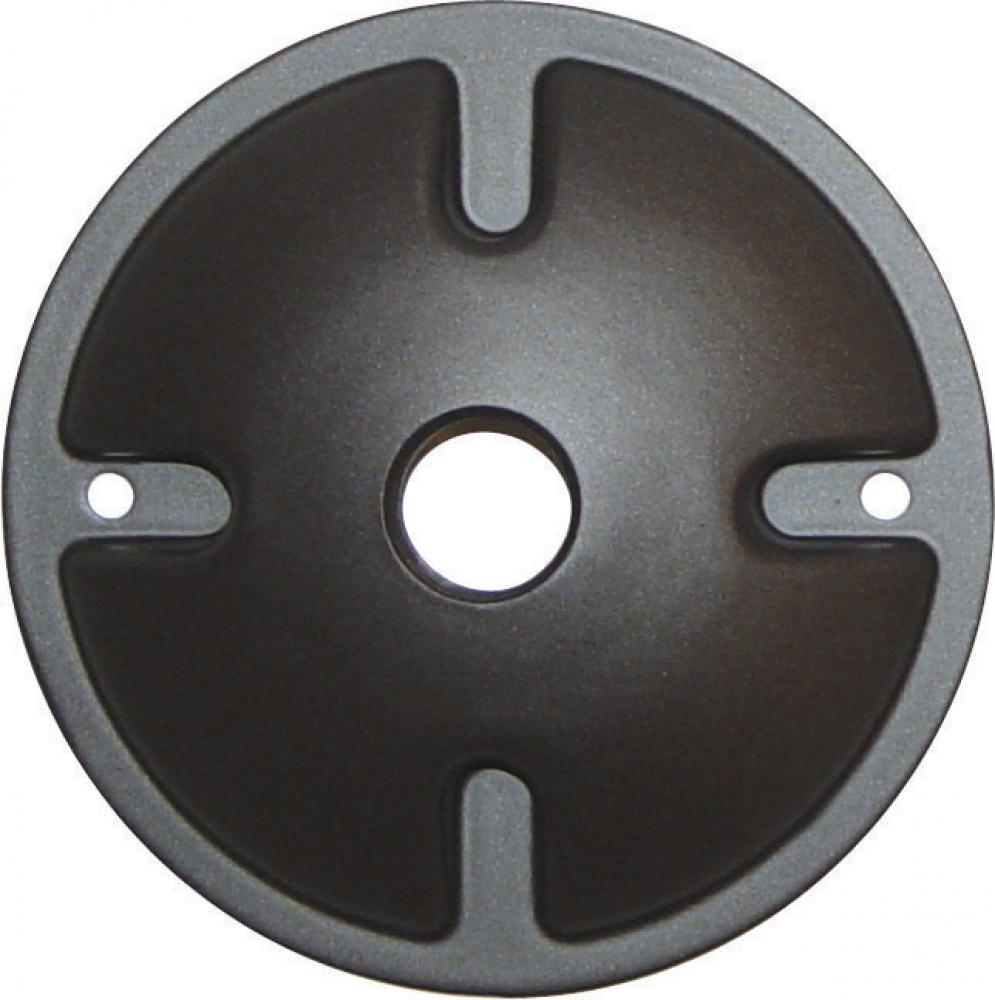 1 - Light Die Cast Mounting Plate - Dark Gray Finish