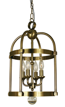 Framburg 1103 AB - 4-Light Antique Brass Compass Mini Chandelier