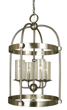 Framburg 1104 AB - 4-Light Antique Brass Compass Dining Chandelier