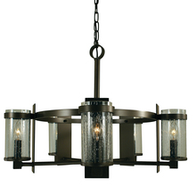 Framburg 4435 BN/C - 5-Light Brushed Nickel/Clear Glass Hammersmith Chandelier