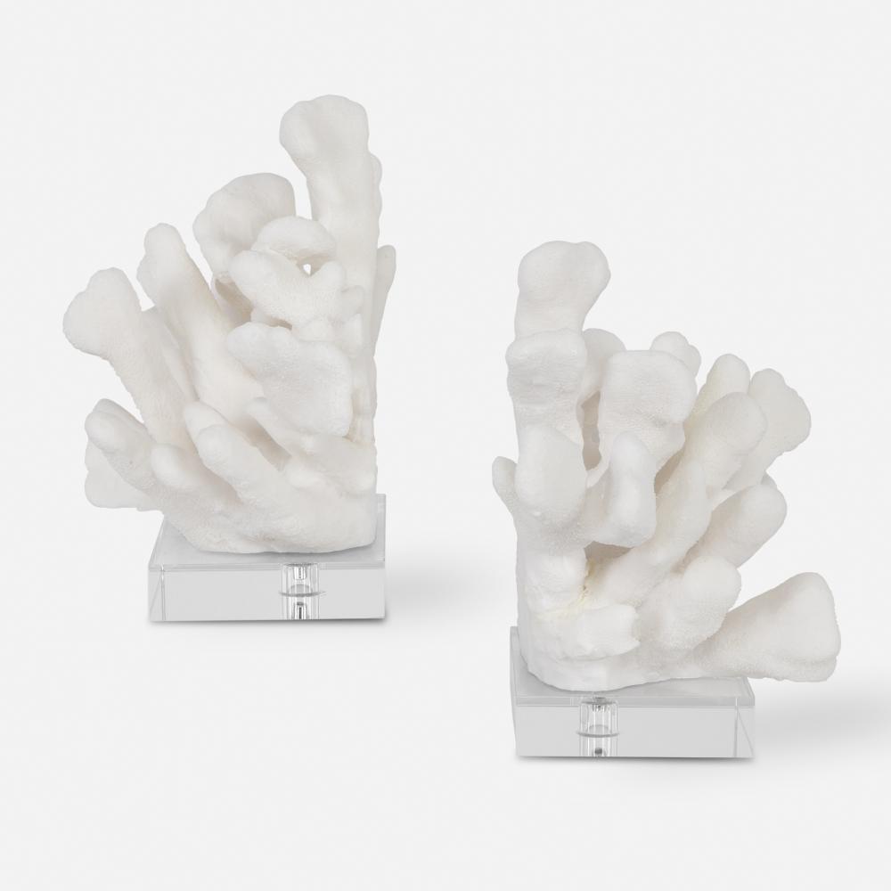 Charbel White Bookends, Set/2