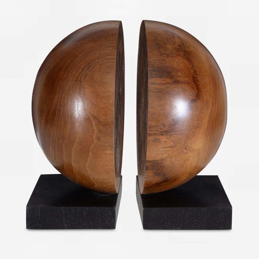 Uttermost Teak And Noir Bookends Set/2