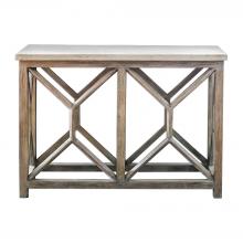 Uttermost 25811 - Catali Ivory Stone Console Table