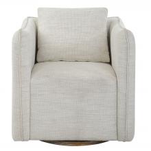 Uttermost 23729 - Corben White Swivel Armchair