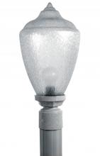 Wave Lighting S27TC-GY - EVERSTONE POST LANTERN GRAYSTONE W/CLEAR LENS