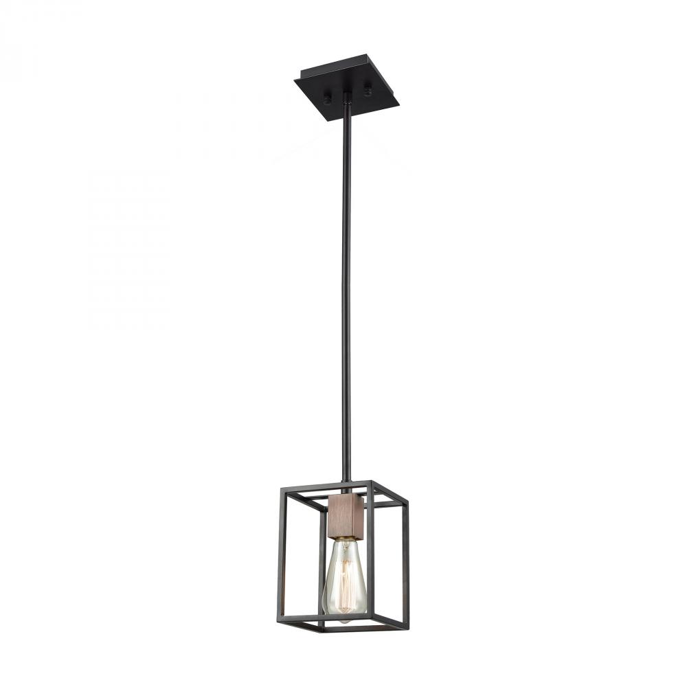 Rigby 1 Light Pendant In Oil Rubbed Bronze And T