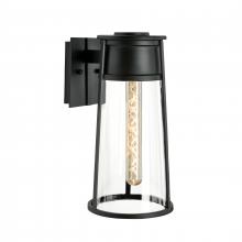 ELK Home 1245-MB-CL - Cone 17'' High 1-Light Outdoor Sconce - Matte Black